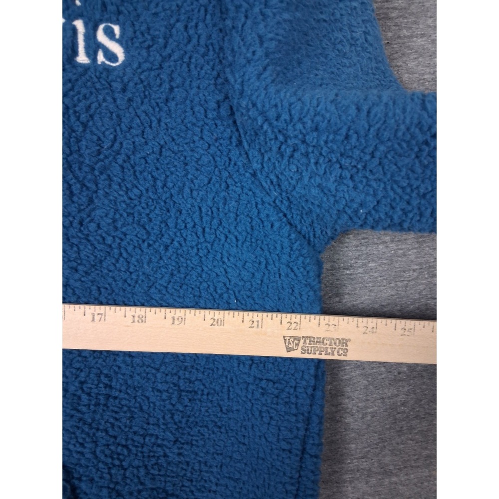 Harper Lewis Womens Hoodie Large Blue Plush Fleece Sherpa Pullover Spellout - Picture 4 of 9